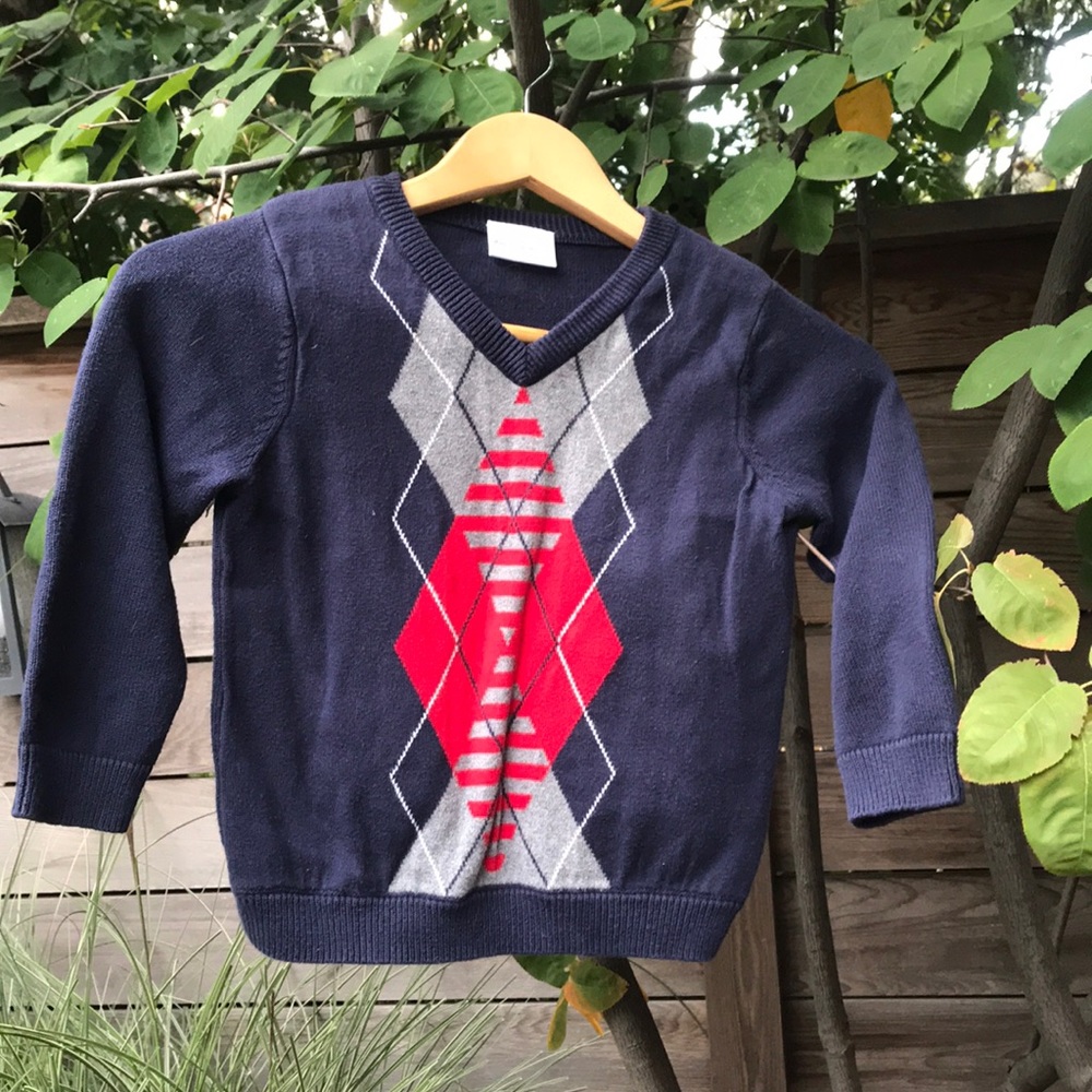 boys argyle sweater
